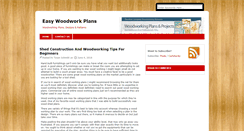 Desktop Screenshot of easywoodworkplans.com