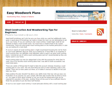 Tablet Screenshot of easywoodworkplans.com